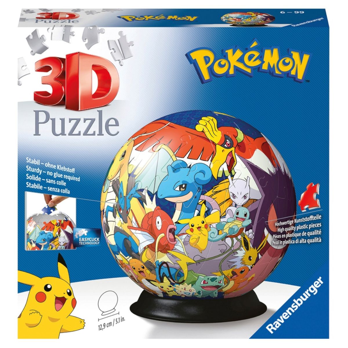 Ravensburger 3D Puzzle-Ball Pokemon 72 Teile