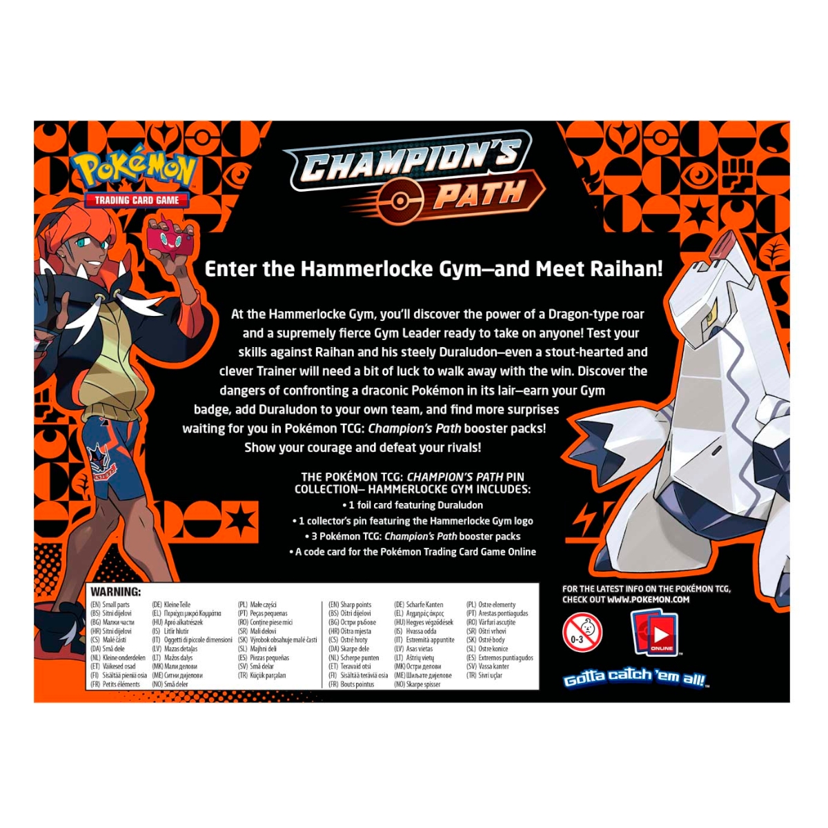 Pokémon - Hammerlocke Gym Pin Collection - Champion's Path